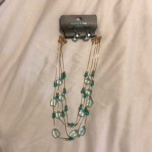 Sophia and Kate necklace earrings set